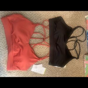 Set of two old navy light support workout bras! New with tags!!